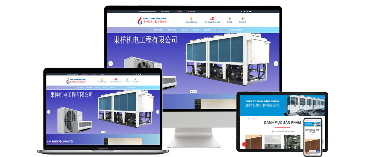Thiết kế website công ty cơ điện Đông Tường