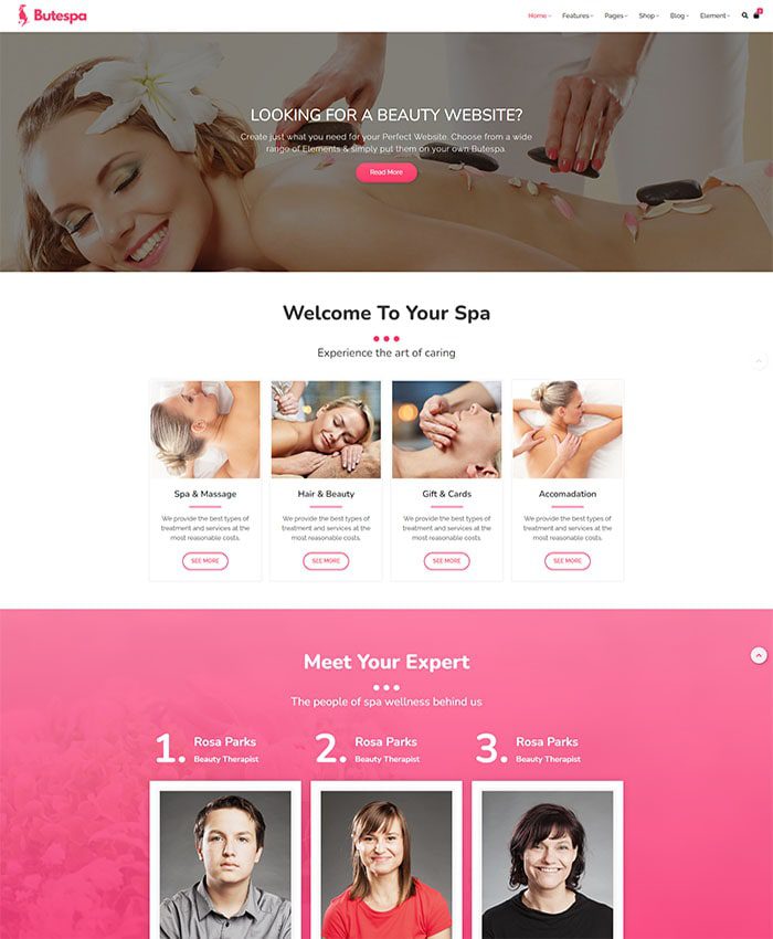 Thiết kế website beauty salon