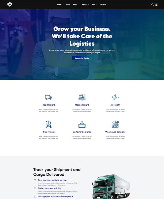 Thiết kế web logistics