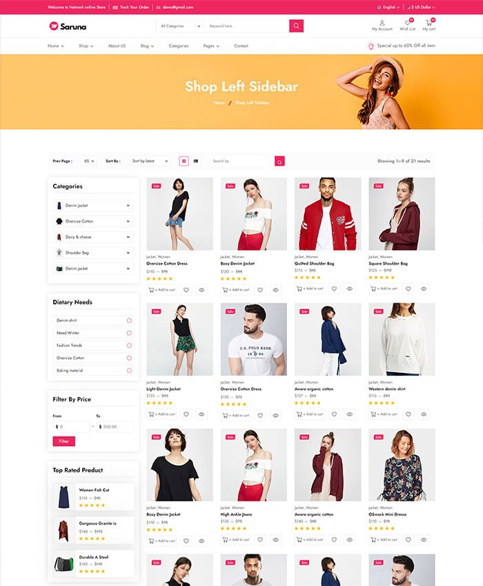 Web cửa hàng thời trang