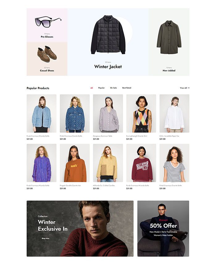 Thiết kế website thời trang hiện đại