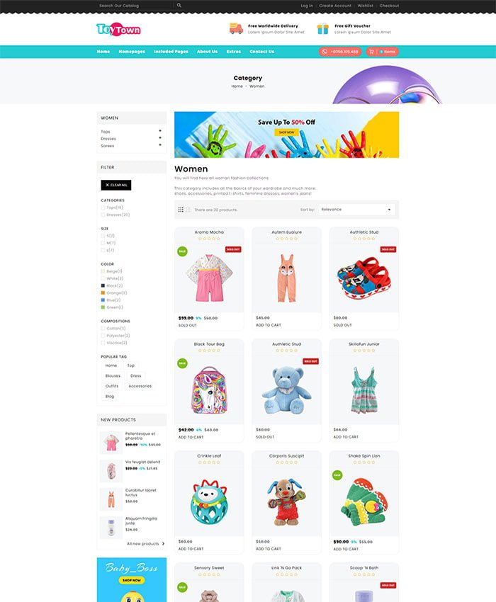 Thiết kế website bán hàng cho trẻ em