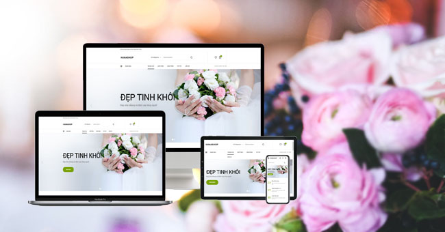 Thiết kế website bán hoa tươi xinh xắn – Chuẩn SEO Google