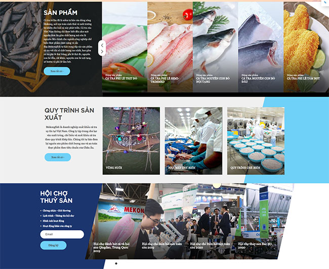 Thiết kế website thủy hải sản chuẩn SEO, tối ưu chi phí