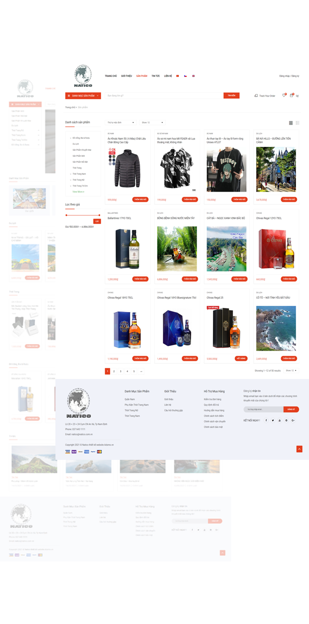 Thiết kế website bán hàng Nam Tiệp