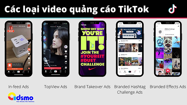 Các loại video quảng cáo TikTok