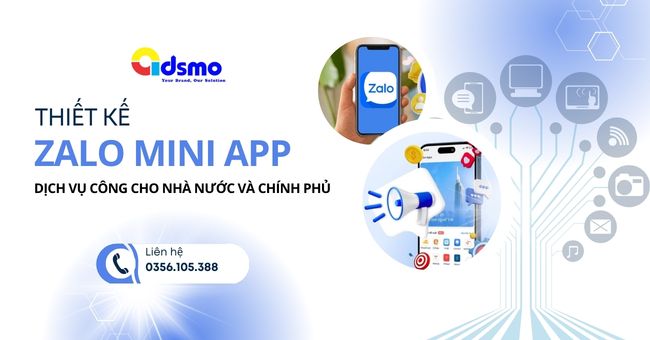 Thiết kế Zalo mini app dịch vụ công cho nhà nước và chính phủ